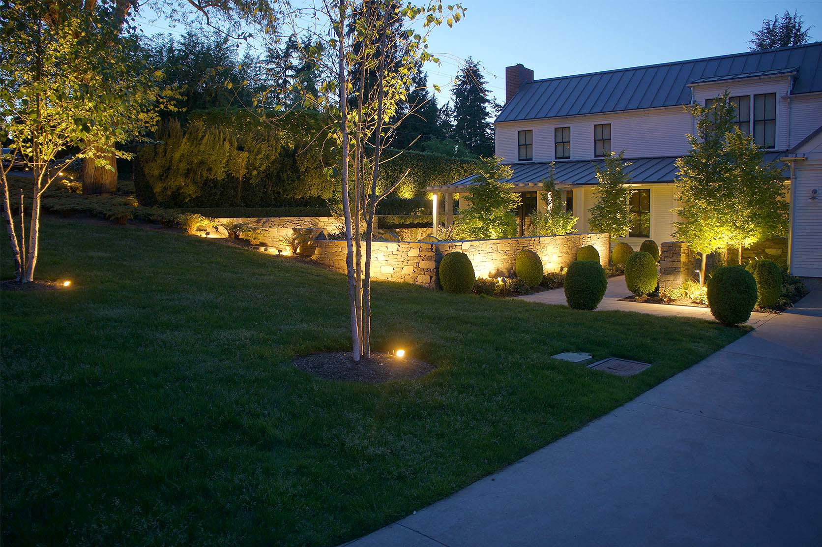 Medina Home - Outdoor Landscape Lighting Portfolio, WALP Award Winner